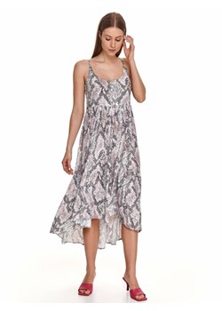 Sukienka midi na ramiączkach, w wężowy nadruk ze sklepu Top Secret w kategorii Sukienki - zdjęcie 141521368