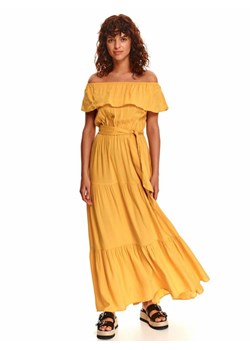 Sukienka z falbaną i wiązaniem ze sklepu Top Secret w kategorii Sukienki - zdjęcie 141521628