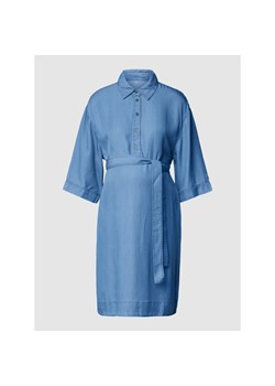 Sukienka ciążowa z imitacji jeansu ze sklepu Peek&Cloppenburg  w kategorii Sukienki ciążowe - zdjęcie 141535359