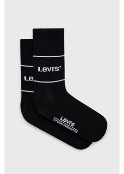 Levi&apos;s Skarpetki (2-pack) kolor czarny 37157.0666-black ze sklepu ANSWEAR.com w kategorii Skarpetki damskie - zdjęcie 141549989