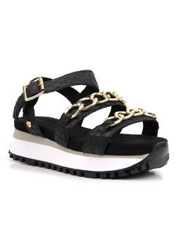 Wygodne sandały damskie na platformie - GOE JJ2N4181, czarne ze sklepu ulubioneobuwie w kategorii Sandały damskie - zdjęcie 141560956