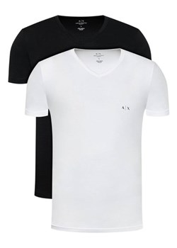 t-shirt męski armani exchange 956004 cc282 czarny/biały 2 pack ze sklepu Royal Shop w kategorii T-shirty męskie - zdjęcie 141565668