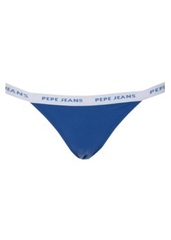 majtki bikini damskie pepe jeans plb10373 niebieskie ze sklepu Royal Shop w kategorii Stroje kąpielowe - zdjęcie 141566587