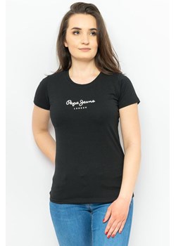 t-shirt damski pepe jeans pl505202 czarny ze sklepu Royal Shop w kategorii Bluzki damskie - zdjęcie 141566768