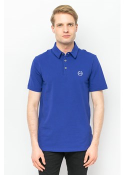 polo męskie armani exchange 8nzf78 zj81z niebieskie ze sklepu Royal Shop w kategorii T-shirty męskie - zdjęcie 141567045