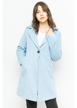 płaszcz damski błękitny ze sklepu Royal Shop w kategorii Płaszcze damskie - zdjęcie 141567218
