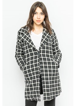 płaszcz damski czarno-beżowy ze sklepu Royal Shop w kategorii Płaszcze damskie - zdjęcie 141567246