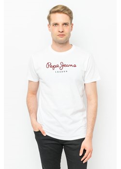 t-shirt męski pepe jeans pm508208 biały ze sklepu Royal Shop w kategorii T-shirty męskie - zdjęcie 141567477