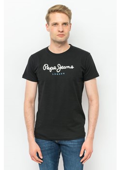 t-shirt męski pepe jeans pm508208 czarny ze sklepu Royal Shop w kategorii T-shirty męskie - zdjęcie 141567485