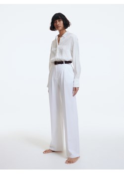 Reserved - Spodnie z wiskozą - Biały