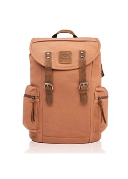 Duży męski plecak na laptopa Vintage jasny brąz ze sklepu Evangarda.pl w kategorii Plecaki - zdjęcie 141591336
