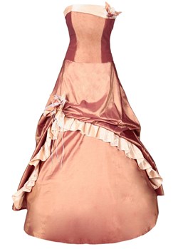 Sukienka FSU074 RUDO-POMARAŃCZOWY ŁOSOSIOWY JASNY ze sklepu fokus.pl w kategorii Sukienki - zdjęcie 141621189