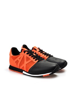 Armani Exchange Sneakersy | XUX017 XV158 | Czarny, Pomarańczowy ze sklepu ubierzsie.com w kategorii Buty sportowe damskie - zdjęcie 141636855