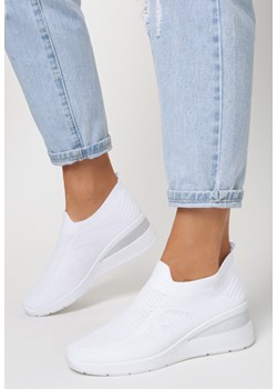 Białe Sneakersy Omphiche ze sklepu born2be.pl w kategorii Buty sportowe damskie - zdjęcie 141694466