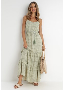 Zielona Sukienka Darcy ze sklepu Born2be Odzież w kategorii Sukienki - zdjęcie 141713497