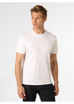 Finshley & Harding London T-shirt męski Mężczyźni Bawełna biały jednolity ze sklepu vangraaf w kategorii T-shirty męskie - zdjęcie 141714185