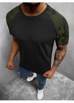 T-Shirt męski czarny-moro OZONEE JS/8T82/5 ze sklepu ozonee.pl w kategorii T-shirty męskie - zdjęcie 141729667