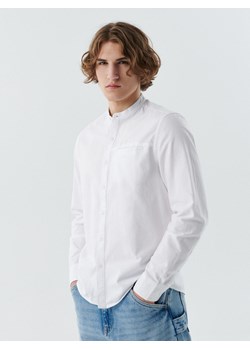 Cropp - Biała koszula z kieszonką - biały ze sklepu Cropp w kategorii Koszule męskie - zdjęcie 141732417