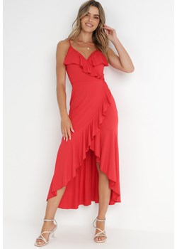 Czerwona Sukienka Adathe ze sklepu Born2be Odzież w kategorii Sukienki - zdjęcie 141758176