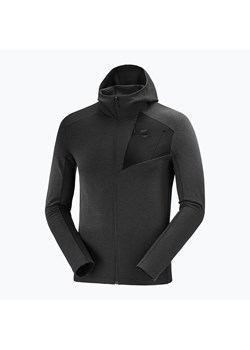 Bluza polarowa męska Salomon Outline FZ Hoodie czarna LC1368300 ze sklepu sportano.pl w kategorii Bluzy męskie - zdjęcie 141817769