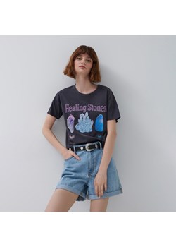 Koszulka Healing Stones - Szary ze sklepu House w kategorii Bluzki damskie - zdjęcie 141825425