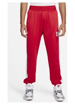 Męskie dzianinowe spodnie do koszykówki Nike Therma-FIT Starting 5 - Czerwony ze sklepu Nike poland w kategorii Spodnie męskie - zdjęcie 141839858