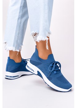 Niebieskie sneakersy Casu buty sportowe sznurowane 40-3-22-GL ze sklepu Casu.pl w kategorii Buty sportowe damskie - zdjęcie 141881135