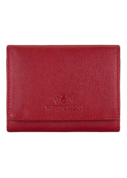 Skórzana portmonetka damska czerwona ze sklepu WITTCHEN w kategorii Portfele damskie - zdjęcie 141886657