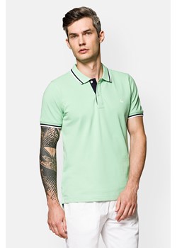 Koszulka Pistacjowa Polo Adrian ze sklepu Lancerto S.A. w kategorii T-shirty męskie - zdjęcie 141911577