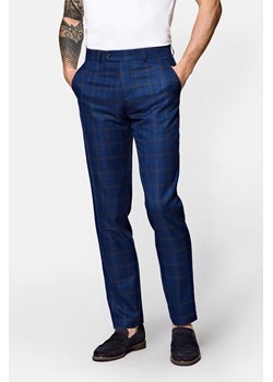 Spodnie Granatowe w Kratę Liam ze sklepu Lancerto S.A. w kategorii Spodnie męskie - zdjęcie 141925225