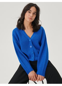 Sinsay - Kardigan dzianinowy - Niebieski ze sklepu Sinsay w kategorii Swetry damskie - zdjęcie 141945958