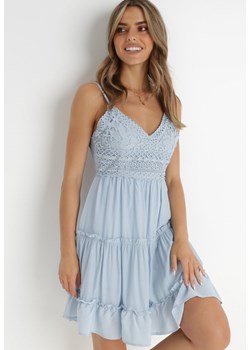 Niebieska Sukienka Cythadia ze sklepu Born2be Odzież w kategorii Sukienki - zdjęcie 141948366