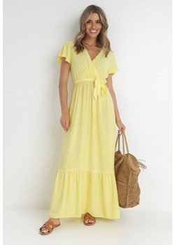 Żółta Sukienka Diomeira ze sklepu Born2be Odzież w kategorii Sukienki - zdjęcie 141948687