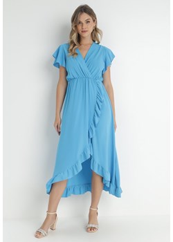 Niebieska Sukienka Mailcon ze sklepu Born2be Odzież w kategorii Sukienki - zdjęcie 141952626