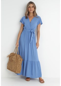 Niebieska Sukienka Diomeira ze sklepu Born2be Odzież w kategorii Sukienki - zdjęcie 141968195