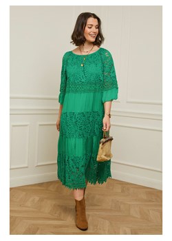 Sukienka w kolorze zielonym ze sklepu Limango Polska w kategorii Sukienki - zdjęcie 141968629