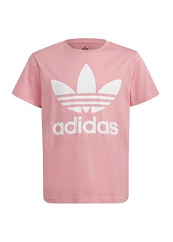 Koszulka adidas Originals Trefoil Tee HK0259 - różowa ze sklepu streetstyle24.pl w kategorii Bluzki dziewczęce - zdjęcie 141981247