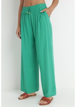 Zielone Spodnie Sharrill ze sklepu Born2be Odzież w kategorii Spodnie damskie - zdjęcie 141987299