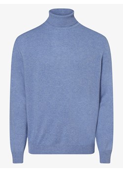 Andrew James - Sweter męski z czystego kaszmiru, niebieski ze sklepu vangraaf w kategorii Swetry męskie - zdjęcie 141989117
