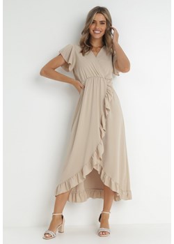 Beżowa Sukienka Mailcon ze sklepu Born2be Odzież w kategorii Sukienki - zdjęcie 141991768