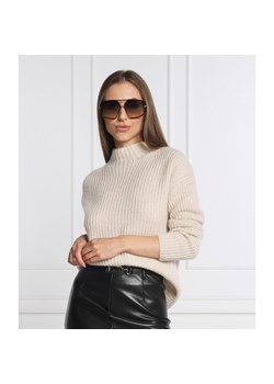 HUGO Wełniany sweter Sandricky | Regular Fit ze sklepu Gomez Fashion Store w kategorii Swetry damskie - zdjęcie 142050046