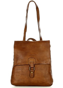 Plecak skórzany minimalizm old look leather backpack - MARCO MAZZINI czekoladowy brąz ze sklepu Verostilo w kategorii Plecaki - zdjęcie 142067219