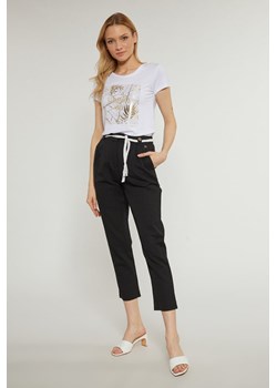 Lniane spodnie damskie ze sklepu MONNARI w kategorii Spodnie damskie - zdjęcie 142073047