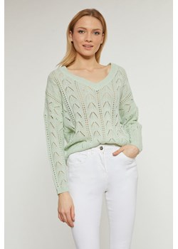 Ażurowy sweter damski ze sklepu MONNARI w kategorii Swetry damskie - zdjęcie 142081605