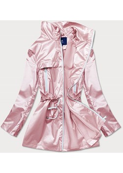 Cienka kurtka damska ze stójką różowa (ag5-017) ze sklepu goodlookin.pl w kategorii Kurtki damskie - zdjęcie 142160096