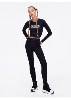 Cropp - Czarne jeansy skinny push up - czarny ze sklepu Cropp w kategorii Jeansy damskie - zdjęcie 142162708