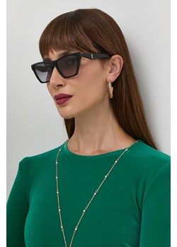 Saint Laurent okulary przeciwsłoneczne damskie kolor czarny ze sklepu ANSWEAR.com w kategorii Okulary przeciwsłoneczne damskie - zdjęcie 142174317