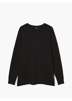 Cropp - Czarna koszulka longsleeve - czarny ze sklepu Cropp w kategorii T-shirty męskie - zdjęcie 142182127