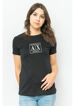 t-shirt damski armani exchange 3lyt19 yj6xz czarny ze sklepu Royal Shop w kategorii Bluzki damskie - zdjęcie 142187648