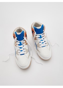 Reserved - Wysokie sneakersy z łączonych materiałów - Wielobarwny ze sklepu Reserved w kategorii Buty sportowe damskie - zdjęcie 142197017